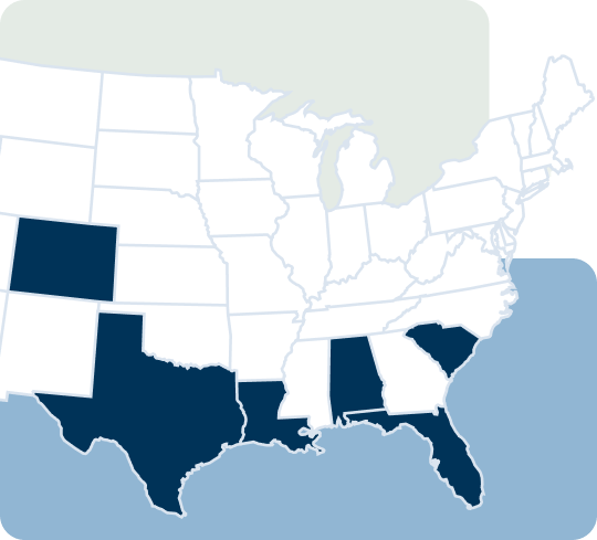 Coverage area map